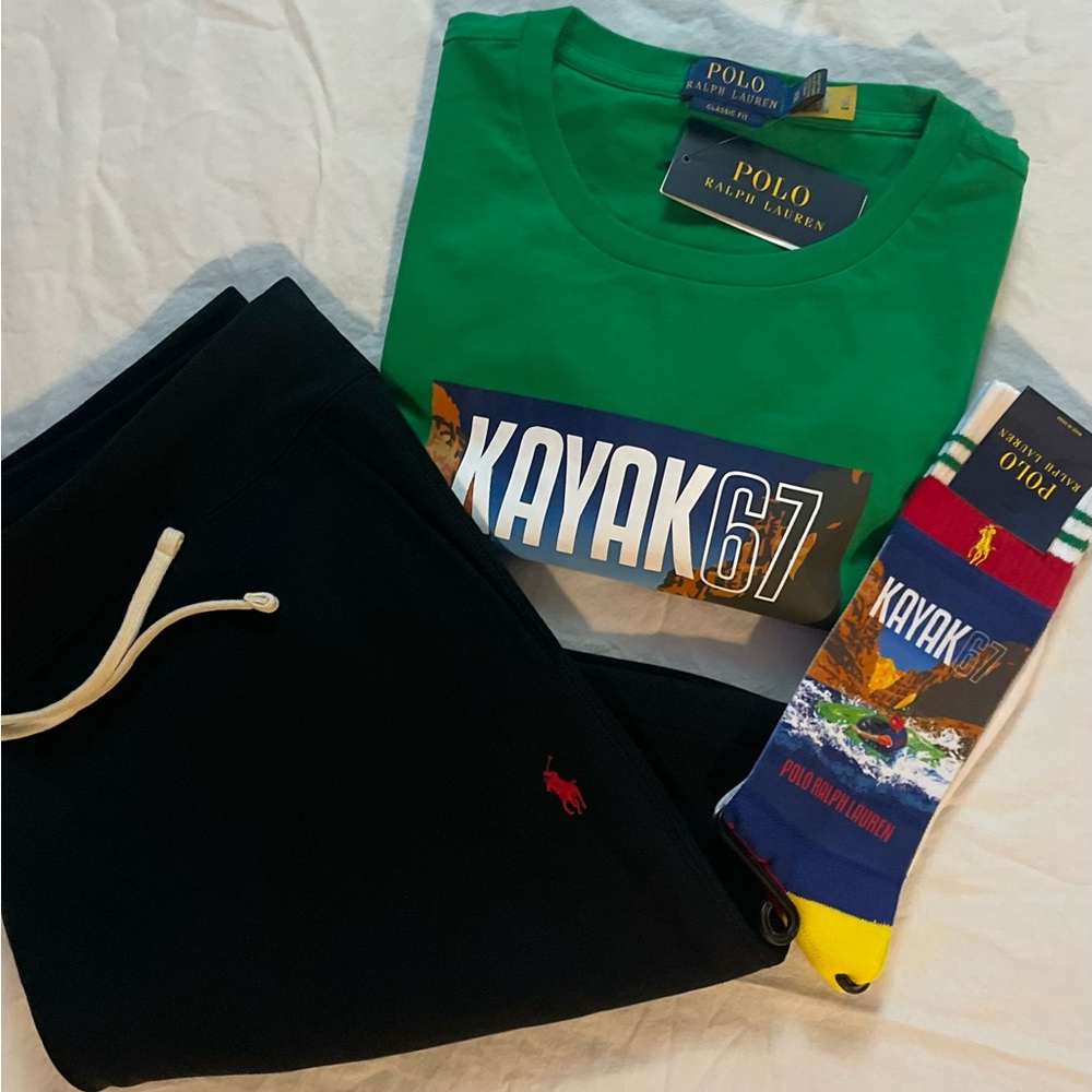 Polo Ralph Lauren Jersey crewneck shorts set